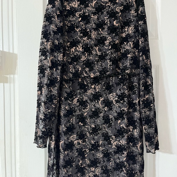 Reclaimed Vintage Size 8 Skirt And Shirt Lace Black/gold See Thought, made - Picture 2 of 14